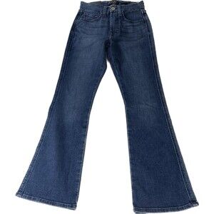 Jen 7 Women's Size 00 Cropped Kick Jeans Blue Haze 24 x 25